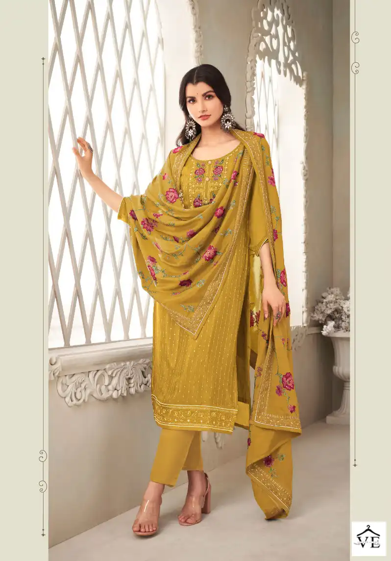 Maisha Pehnawa Pure Chinon Wholesale Designer Suit Catalog — Wholesale Salwar Suits, MPA wholesale from Surat - Gallery Image 5