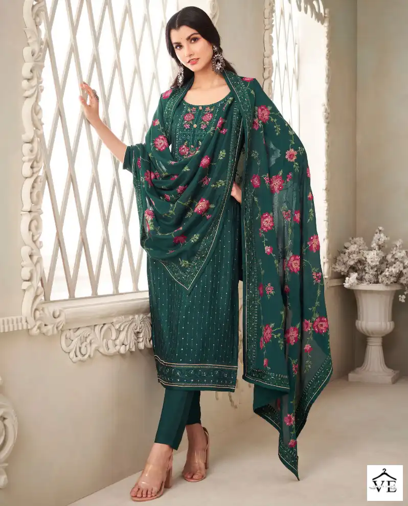 Maisha Pehnawa Pure Chinon Wholesale Designer Suit Catalog — Wholesale Salwar Suits, MPA wholesale from Surat — view 1