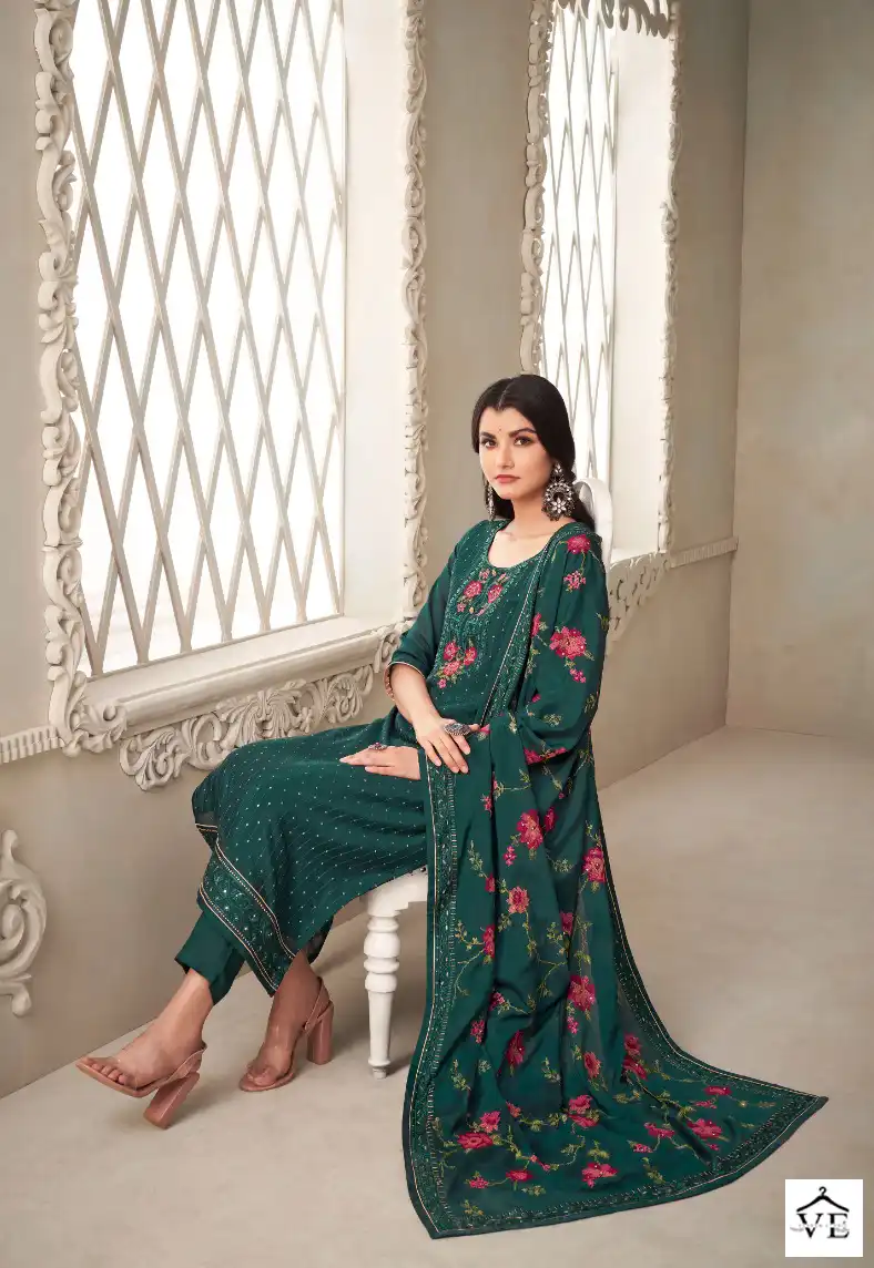 Maisha Pehnawa Pure Chinon Wholesale Designer Suit Catalog — Wholesale Salwar Suits, MPA wholesale from Surat - Gallery Image 3