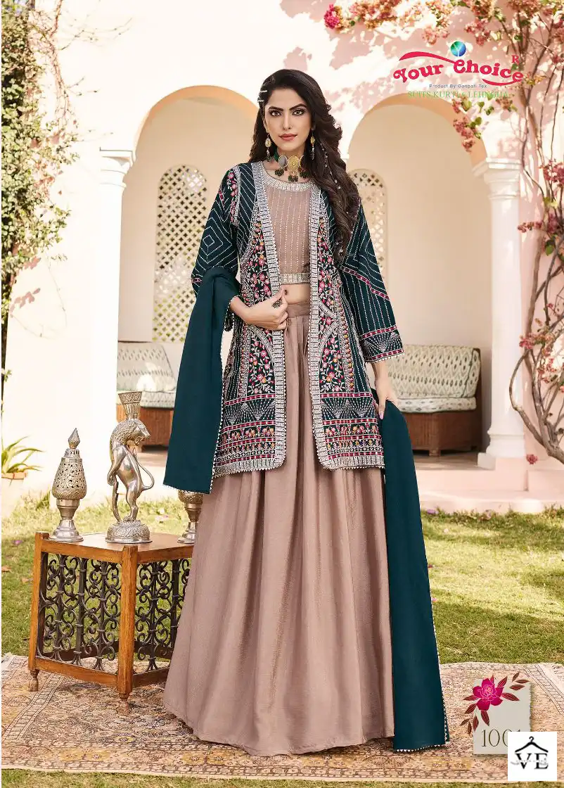 Your Choice Shahzadi Heavy Chinon Wholesale Fancy Suits Catalog — Wholesale Salwar Suits, MPA wholesale from Surat - Gallery Image 3