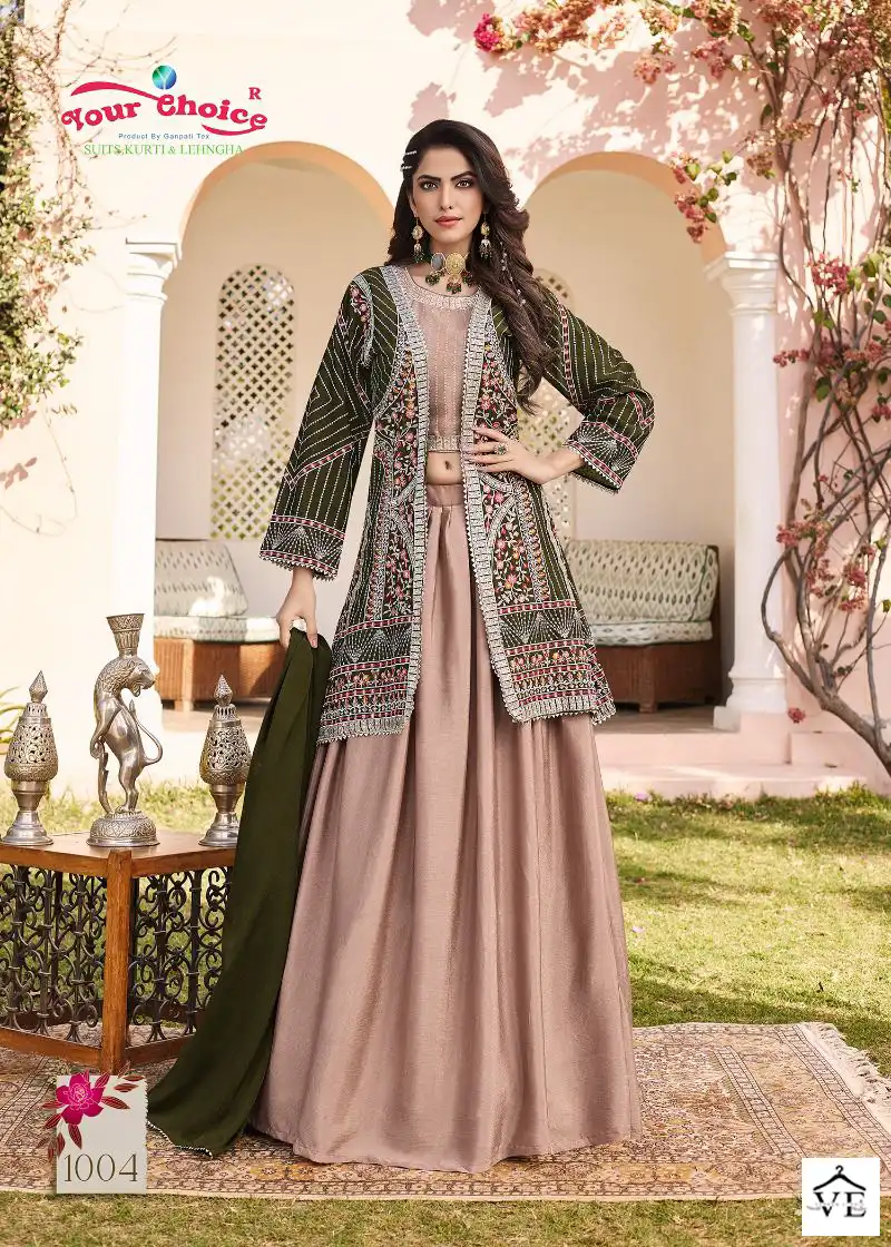 Your Choice Shahzadi Heavy Chinon Wholesale Fancy Suits Catalog — Wholesale Salwar Suits, MPA wholesale from Surat - Gallery Image 5