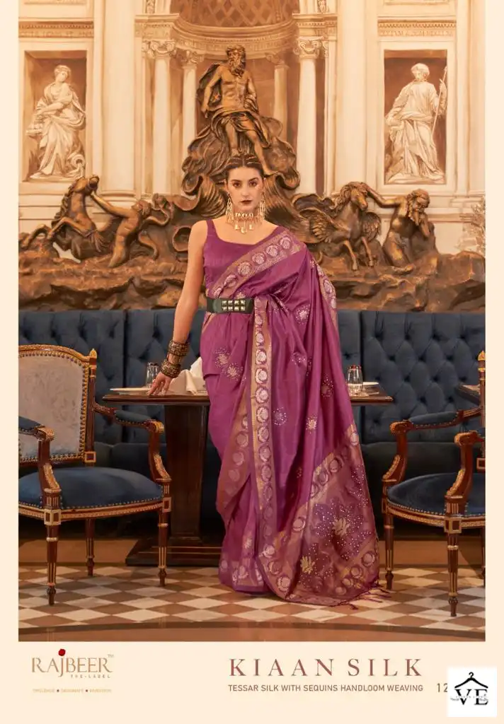 Rajbeer Kiaan Silk Tussar Silk Wholesale Saree Catalog — Wholesale Sarees, MPA wholesale from Surat - Gallery Image 2