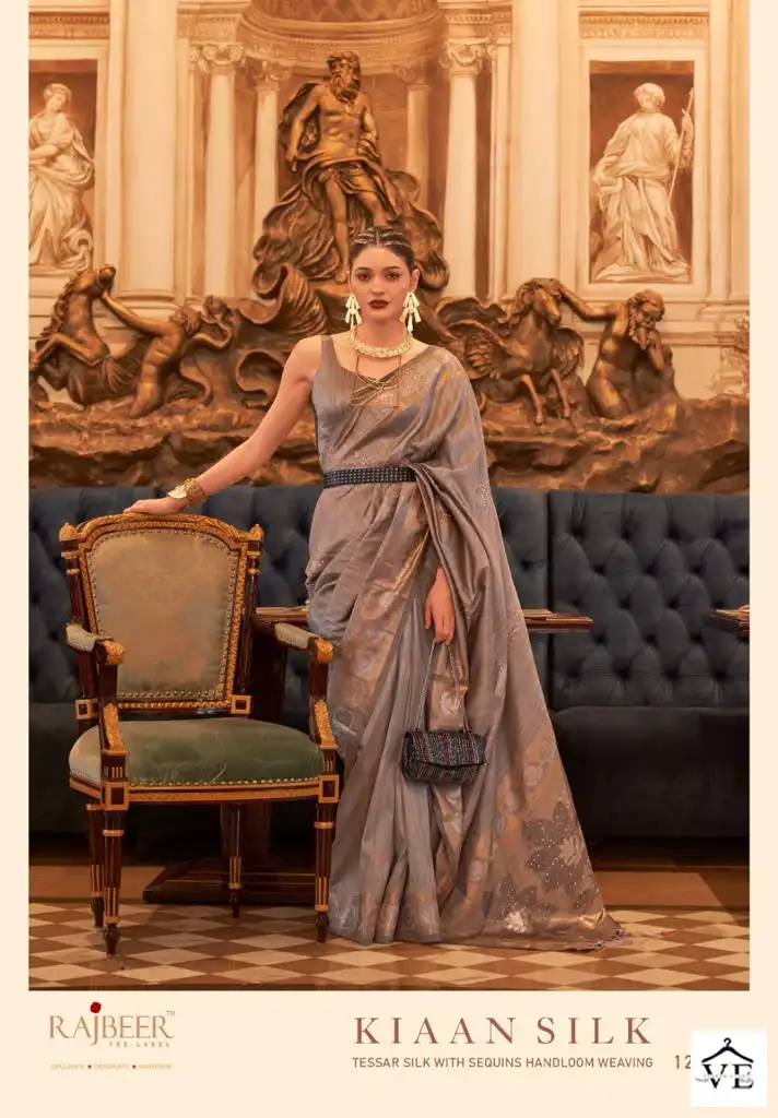 Rajbeer Kiaan Silk Tussar Silk Wholesale Saree Catalog — Wholesale Sarees, MPA wholesale from Surat - Gallery Image 3