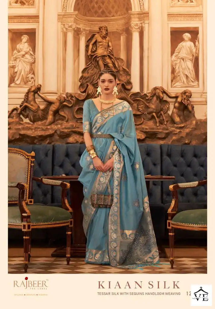 Rajbeer Kiaan Silk Tussar Silk Wholesale Saree Catalog — Wholesale Sarees, MPA wholesale from Surat - Gallery Image 4