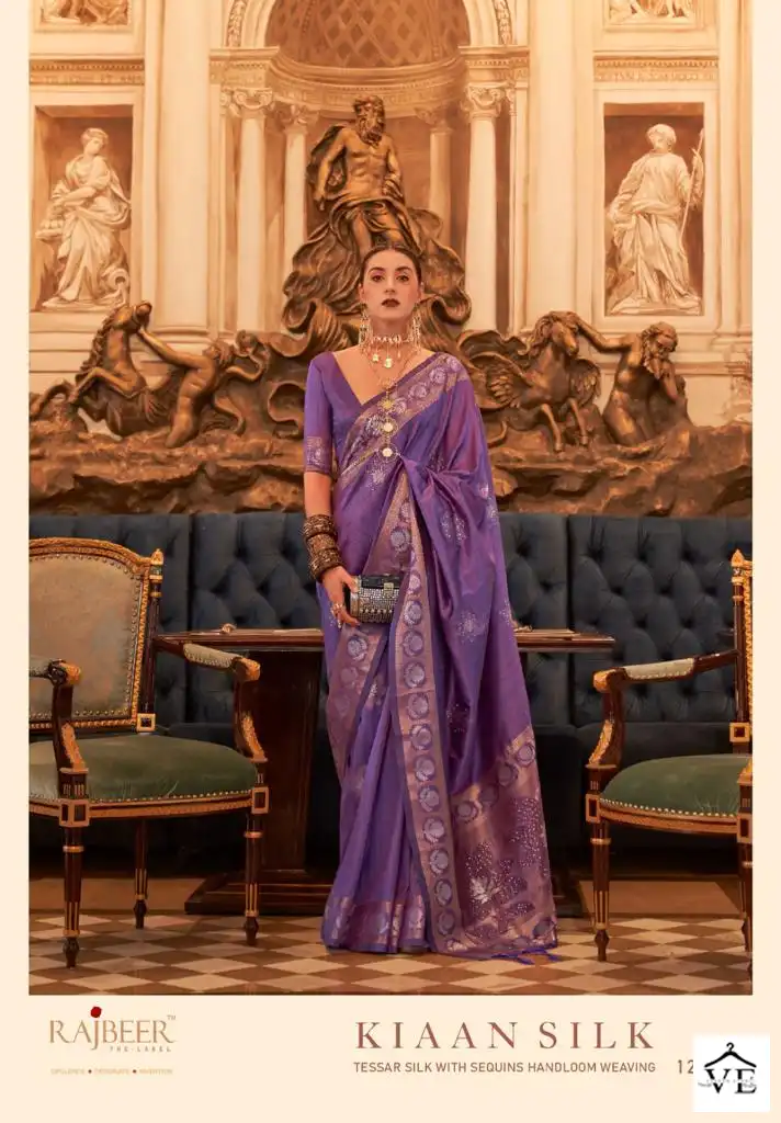 Rajbeer Kiaan Silk Tussar Silk Wholesale Saree Catalog — Wholesale Sarees, MPA wholesale from Surat - Gallery Image 5
