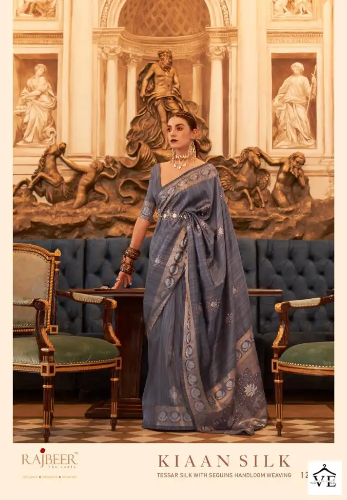 Rajbeer Kiaan Silk Tussar Silk Wholesale Saree Catalog — Wholesale Sarees, MPA wholesale from Surat - Gallery Image 6