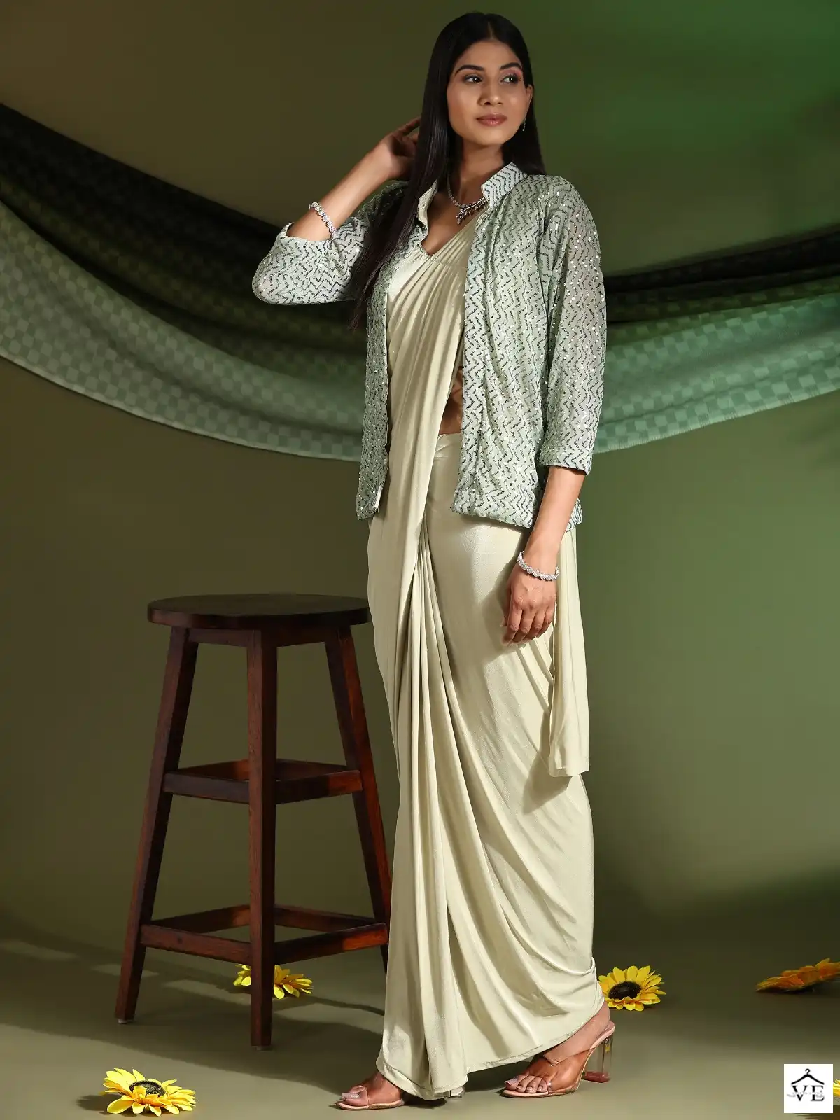 Amoha 101004 Imported Fabric Wholesale Partywear Saree Catalog — Wholesale Sarees, MPA wholesale from Surat - Gallery Image 15