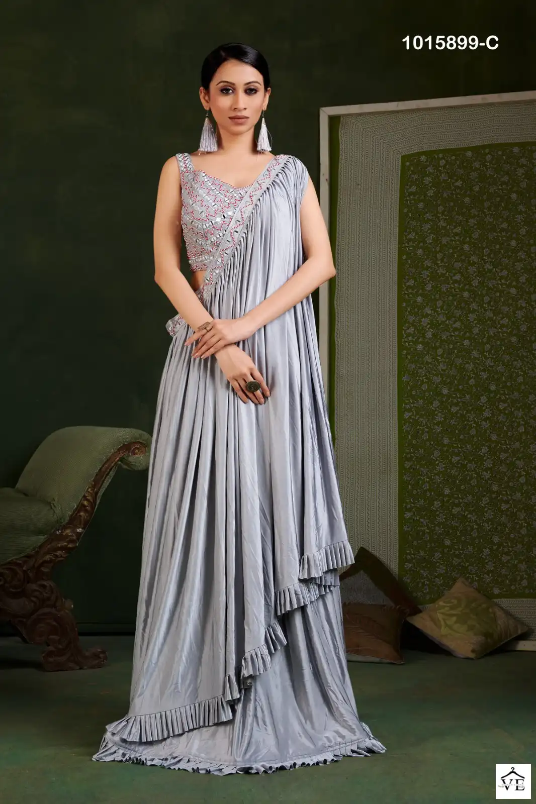 Amoha 1015899 Premium Imported Wholesale Readymade Saree Catalog — Wholesale Sarees, MPA wholesale from Surat - Gallery Image 9