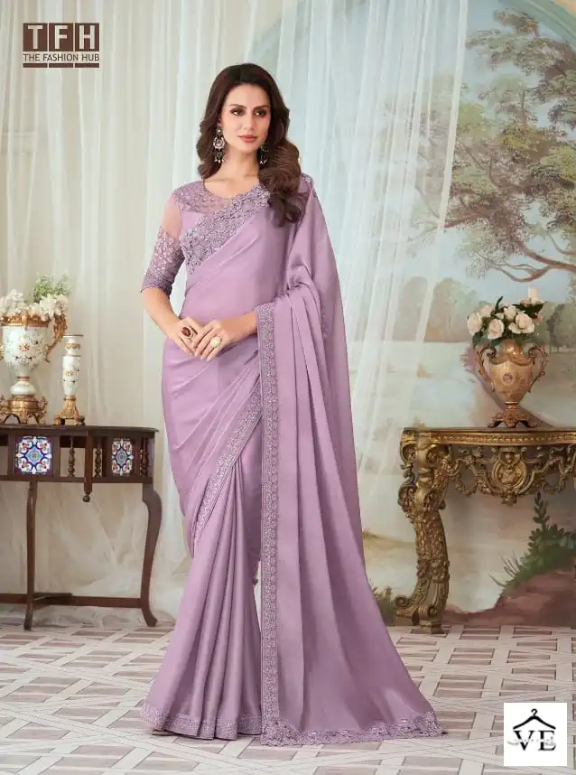 TFH 27003 Hit Colors Fancy Silk Wholesale Designer Saree Catalog — Wholesale Sarees, MPA wholesale from Surat - Gallery Image 2