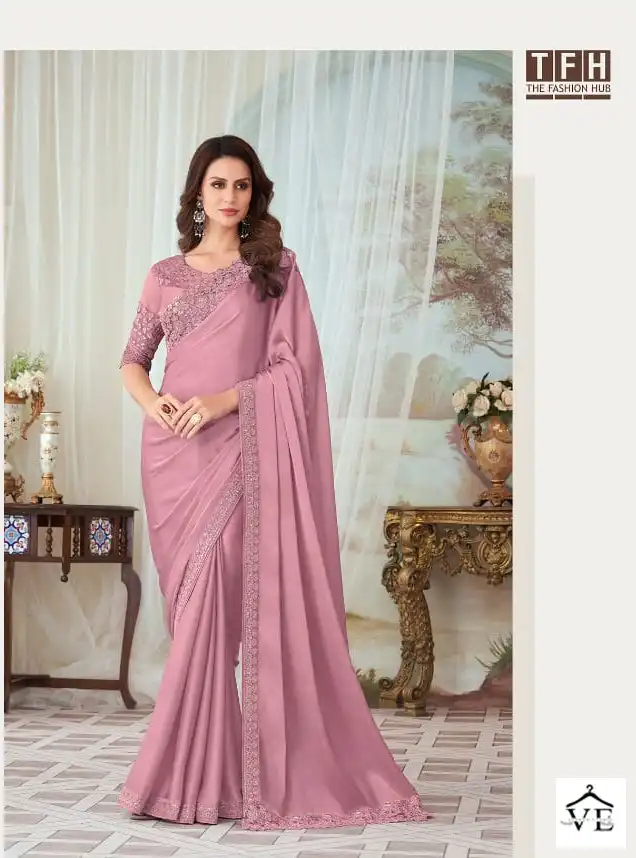 TFH 27003 Hit Colors Fancy Silk Wholesale Designer Saree Catalog — Wholesale Sarees, MPA wholesale from Surat - Gallery Image 3