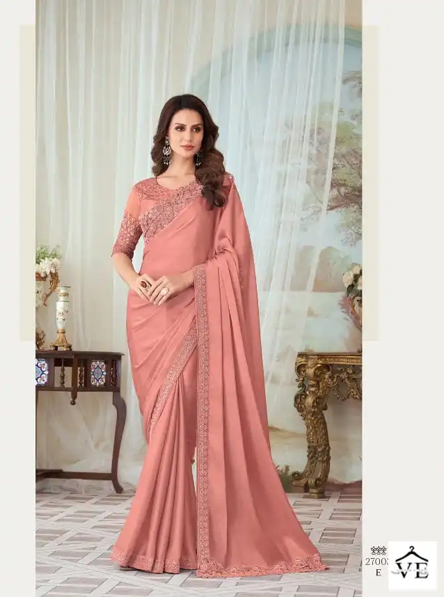 TFH 27003 Hit Colors Fancy Silk Wholesale Designer Saree Catalog — Wholesale Sarees, MPA wholesale from Surat - Gallery Image 4
