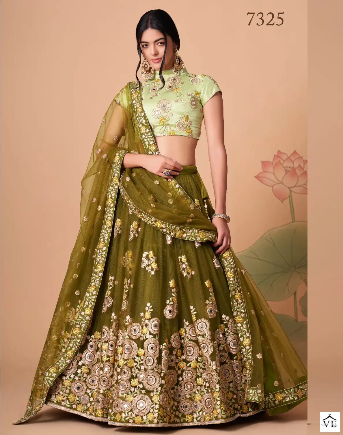 Zeel 7324 Net Wholesale Bridal Lehenga — Wholesale Lehenga, MPA wholesale from Surat — view 1