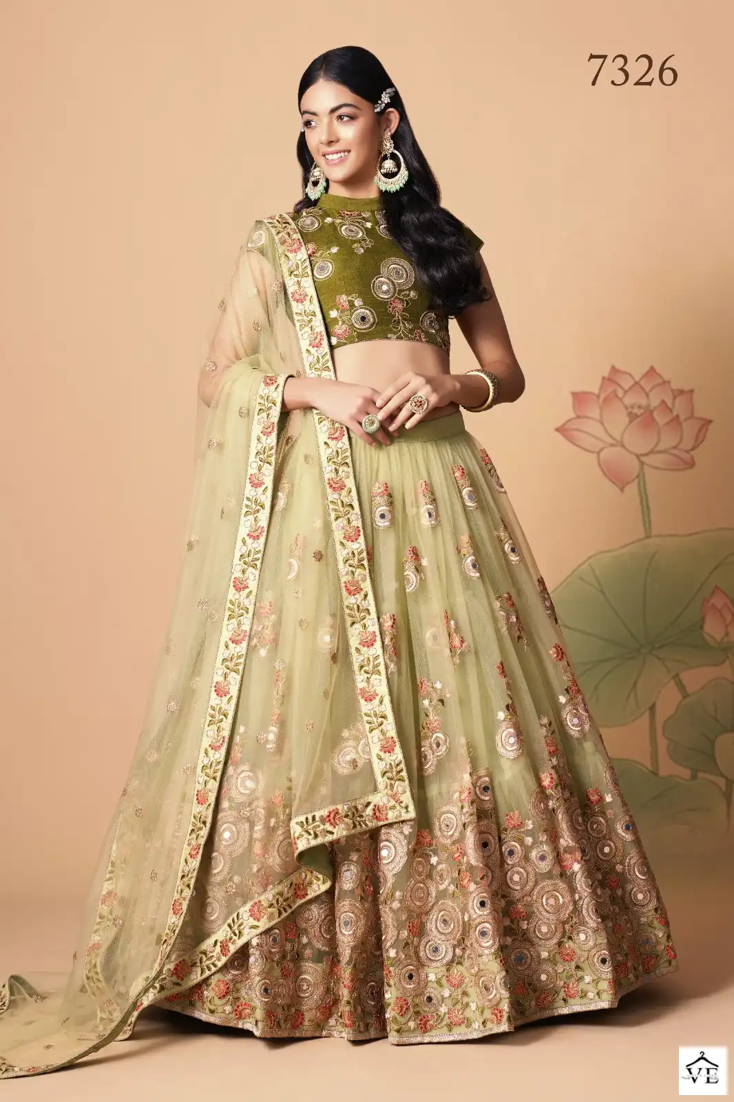 Zeel 7326 Net Wholesale Bridal Lehenga — Wholesale Lehenga, MPA wholesale from Surat - Gallery Image 4