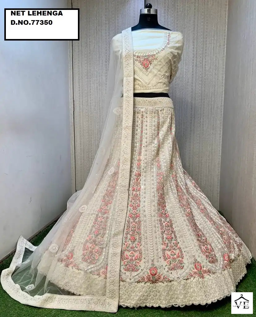 Parvati 77348 Net Wholesale Bridal Lehenga Catalog — Wholesale Lehenga, MPA wholesale from Surat — view 11