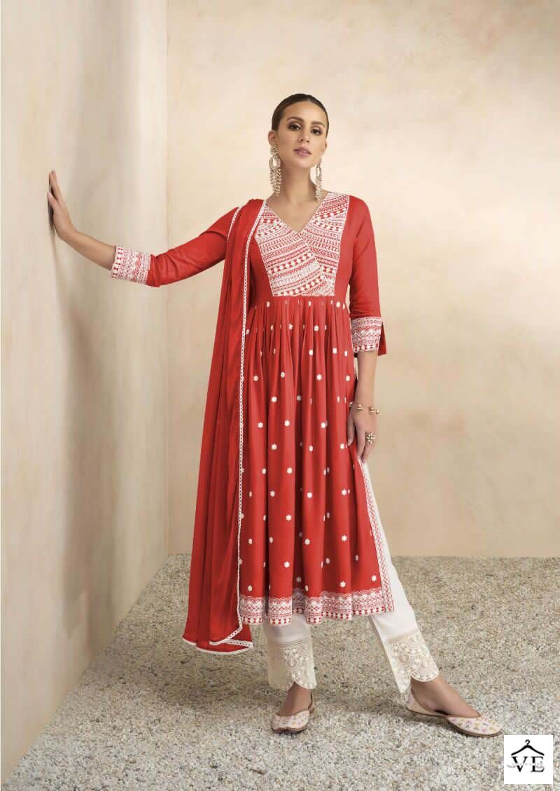 Vamika Aadhira Vol 4 Rayon Wholesale Readymade Salwar Suit Catalog — Wholesale Salwar Suits, MPA wholesale from Surat - Gallery Image 2