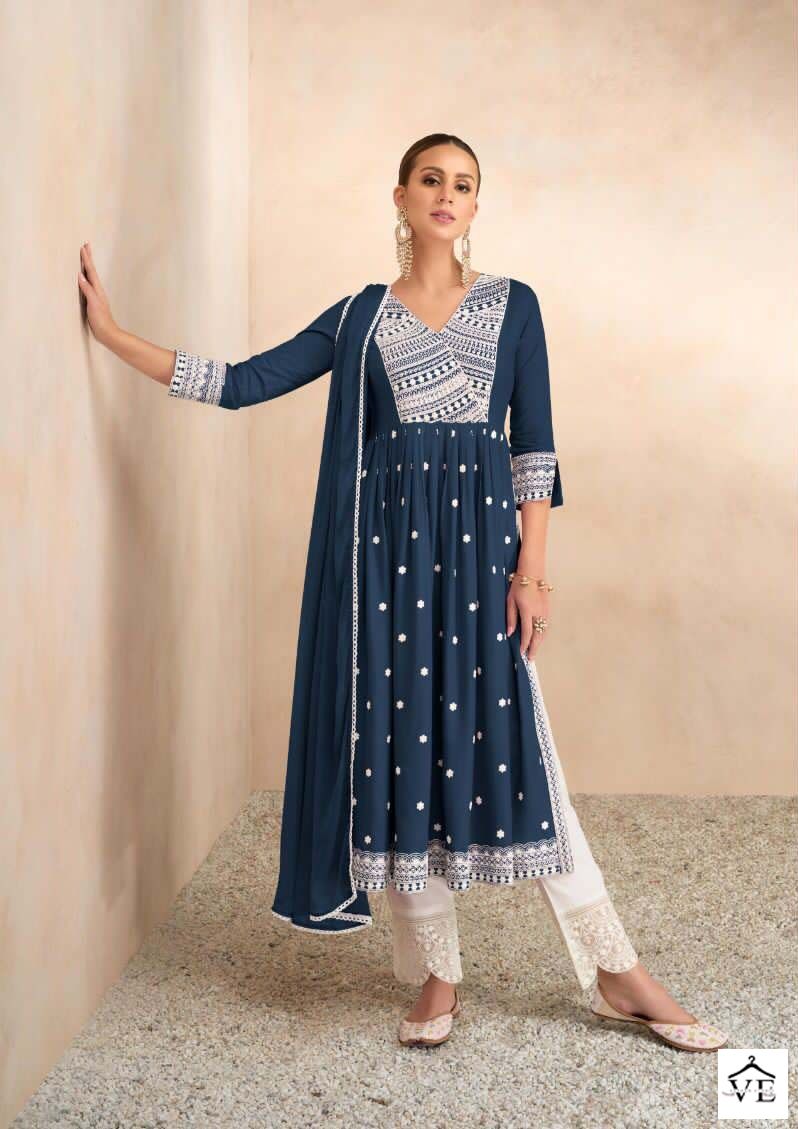 Vamika Aadhira Vol 4 Rayon Wholesale Readymade Salwar Suit Catalog — Wholesale Salwar Suits, MPA wholesale from Surat - Gallery Image 4