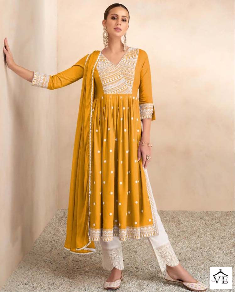 Vamika Aadhira Vol 4 Rayon Wholesale Readymade Salwar Suit Catalog — Wholesale Salwar Suits, MPA wholesale from Surat — view 1