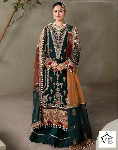 Zaha Aaeesha Vol-1 Georgette Wholesale Designer Pakistani Suits Catalog — Wholesale Salwar Suits, MPA wholesale from Surat — view 1