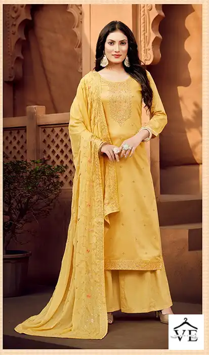 Kalarang Aakarsh Jam Silk Cotton Wholesale Salwar Suit Catalog - Image 6