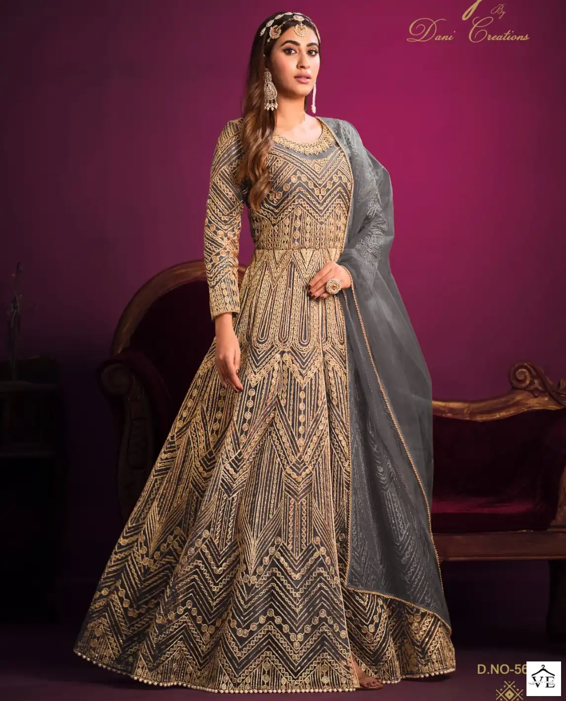 Twisha Aanaya 5600 Series Net Wholesale Anarkali Salwar Suit Catalog — Wholesale Salwar Suits, MPA wholesale from Surat — view 1
