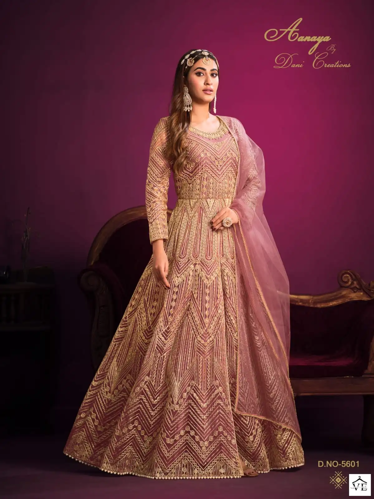 Twisha Aanaya 5600 Series Net Wholesale Anarkali Salwar Suit Catalog — Wholesale Salwar Suits, MPA wholesale from Surat - Gallery Image 2