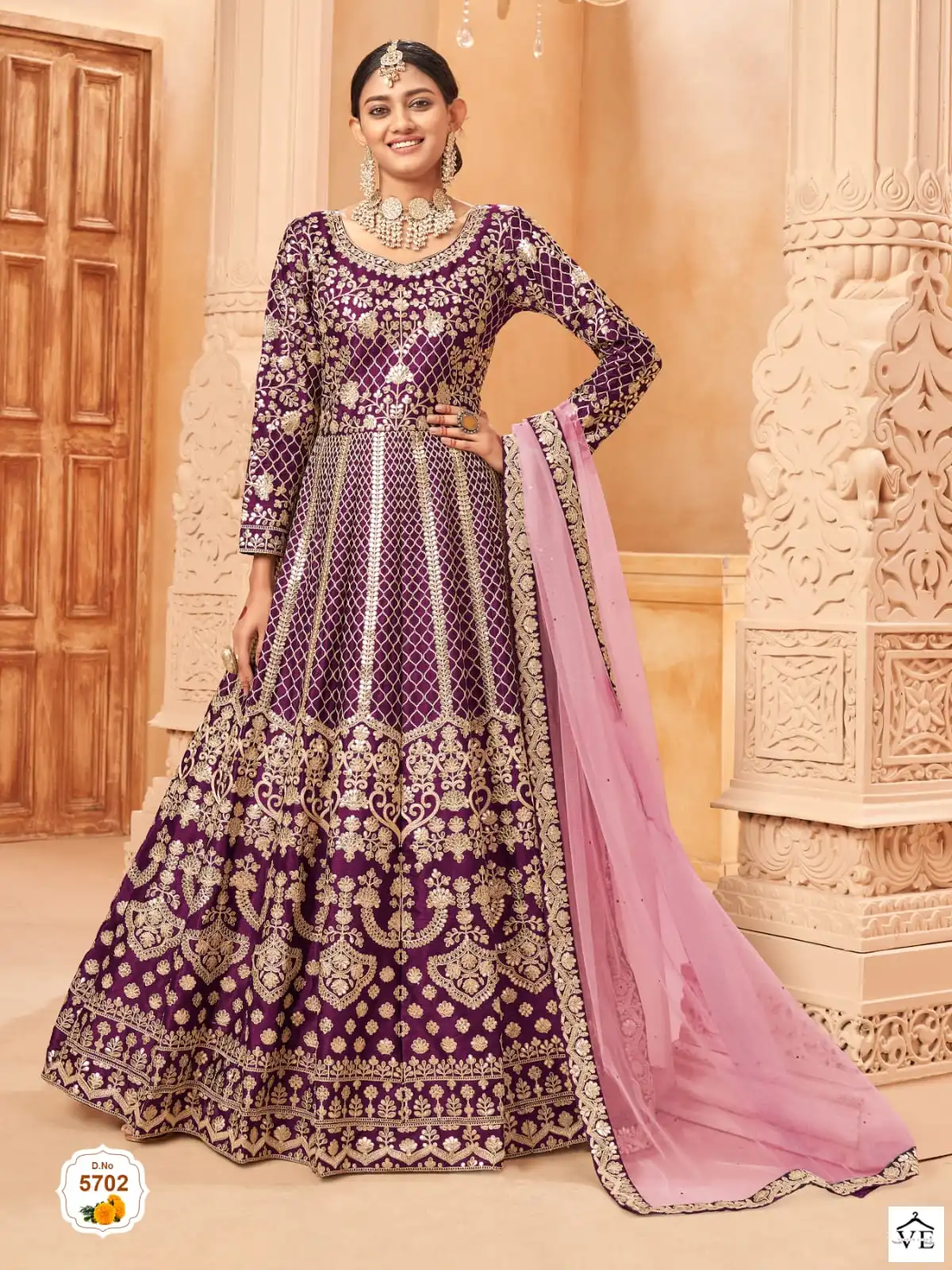 Twisha Aanaya 5700 Series Art Silk Wholesale Anarkali Salwar Suit Catalog — Wholesale Salwar Suits, MPA wholesale from Surat - Gallery Image 3