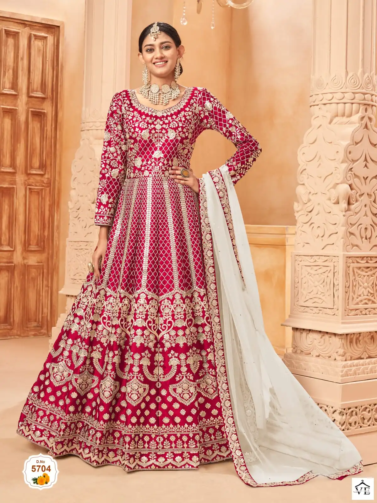 Twisha Aanaya 5700 Series Art Silk Wholesale Anarkali Salwar Suit Catalog — Wholesale Salwar Suits, MPA wholesale from Surat - Gallery Image 2