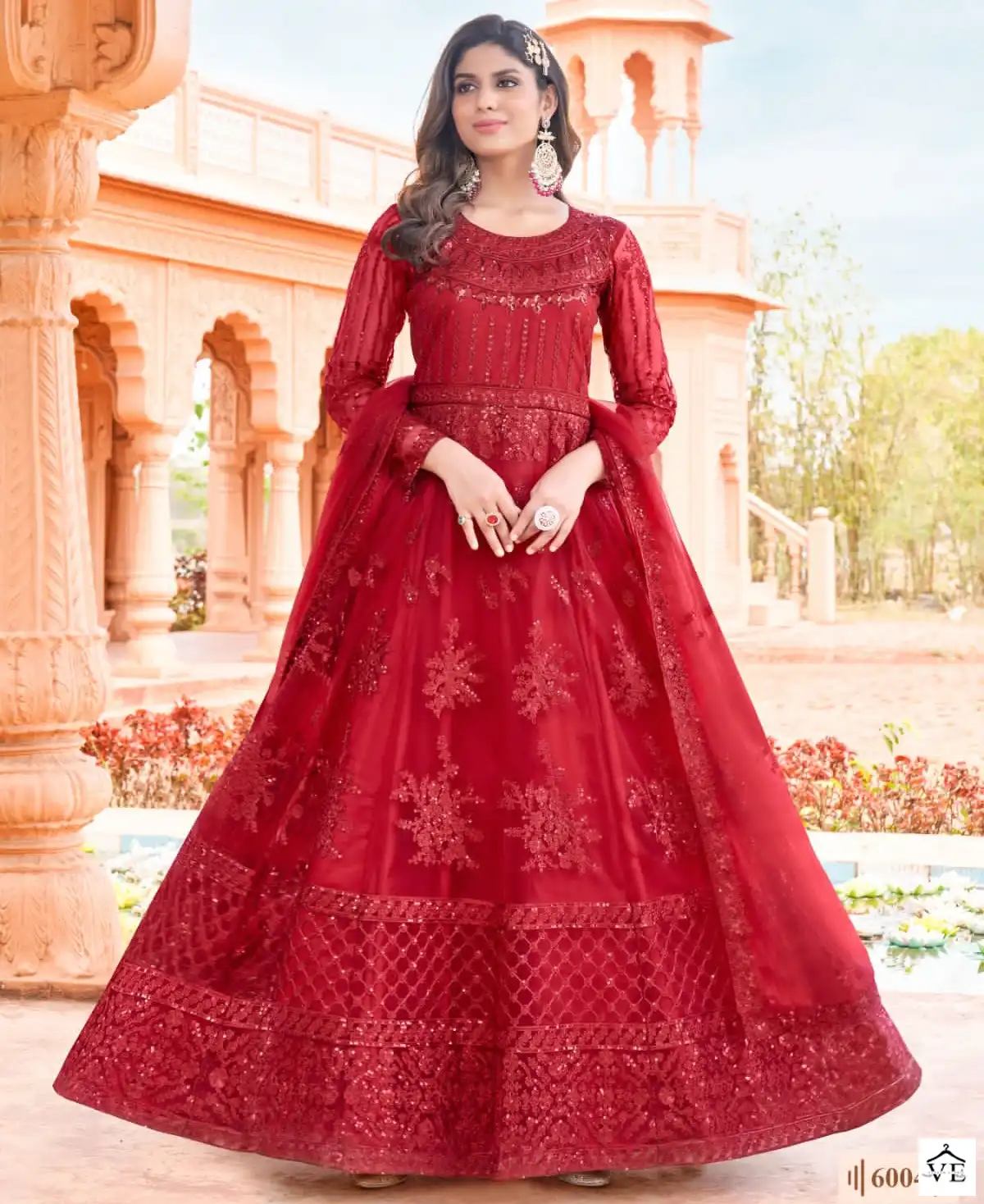 Twisha Aanaya 6000 Series Net Wholesale Anarkali Salwar Suit Catalog — Wholesale Salwar Suits, MPA wholesale from Surat — view 1