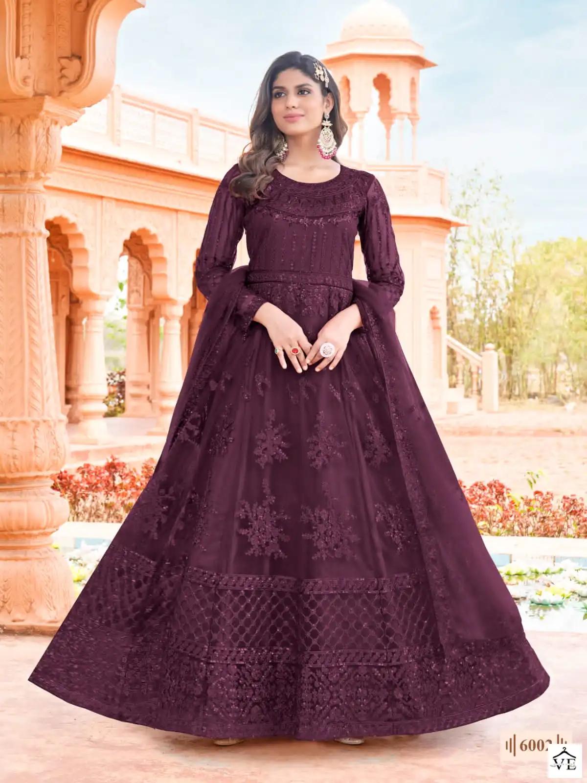 Twisha Aanaya 6000 Series Net Wholesale Anarkali Salwar Suit Catalog — Wholesale Salwar Suits, MPA wholesale from Surat - Gallery Image 3