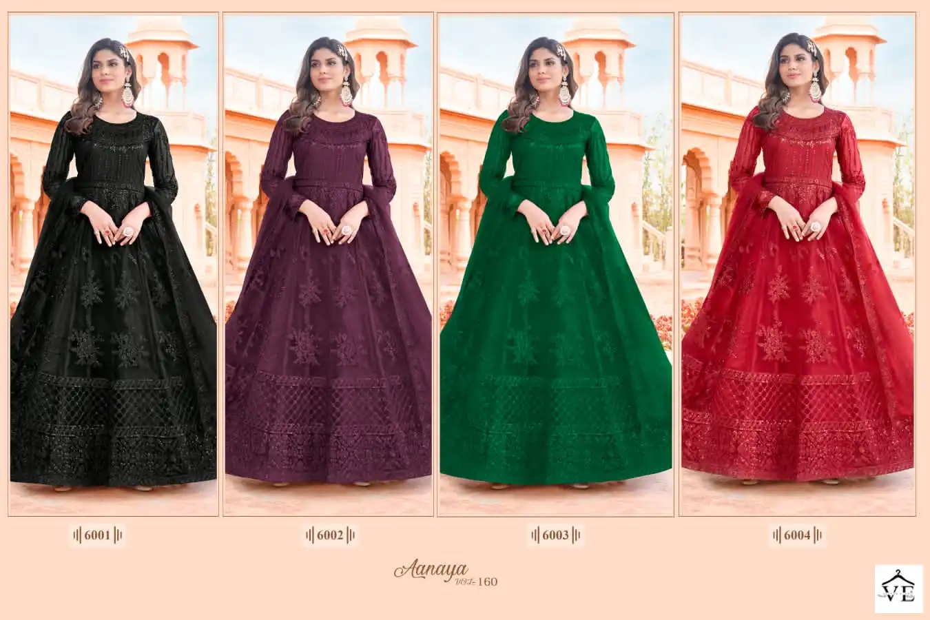 Twisha Aanaya 6000 Series Net Wholesale Anarkali Salwar Suit Catalog — Wholesale Salwar Suits, MPA wholesale from Surat — view 5