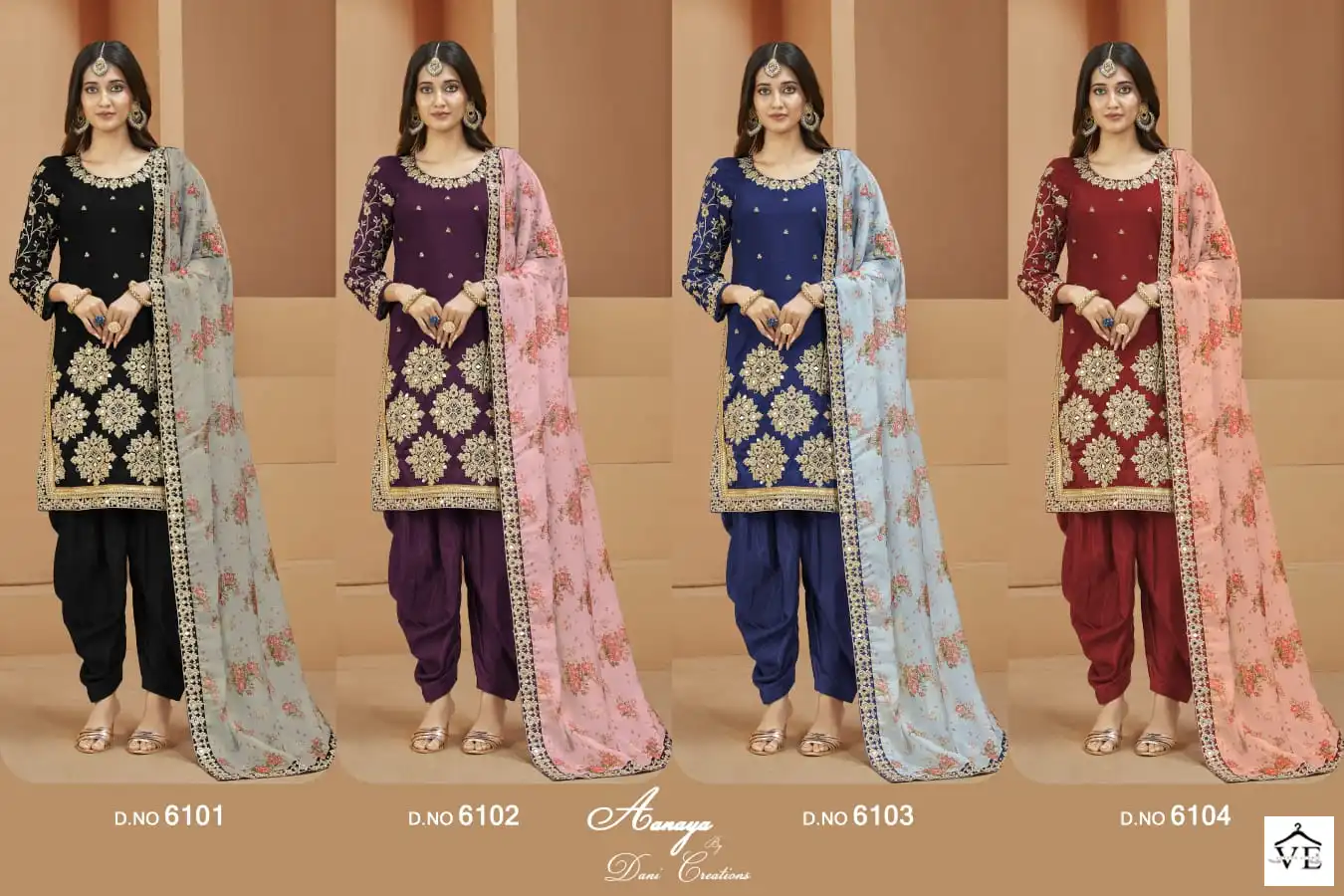 Twisha Aanaya Vol-161 Art Silk Wholesale Patiala Salwar Suit Catalog — Wholesale Salwar Suits, MPA wholesale from Surat — view 5