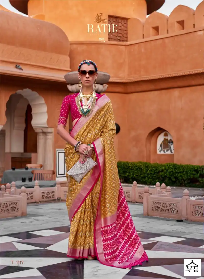 Rath Aarambh Soft Silk Wholesale Saree Catalog — Wholesale Sarees, MPA wholesale from Surat - Gallery Image 6