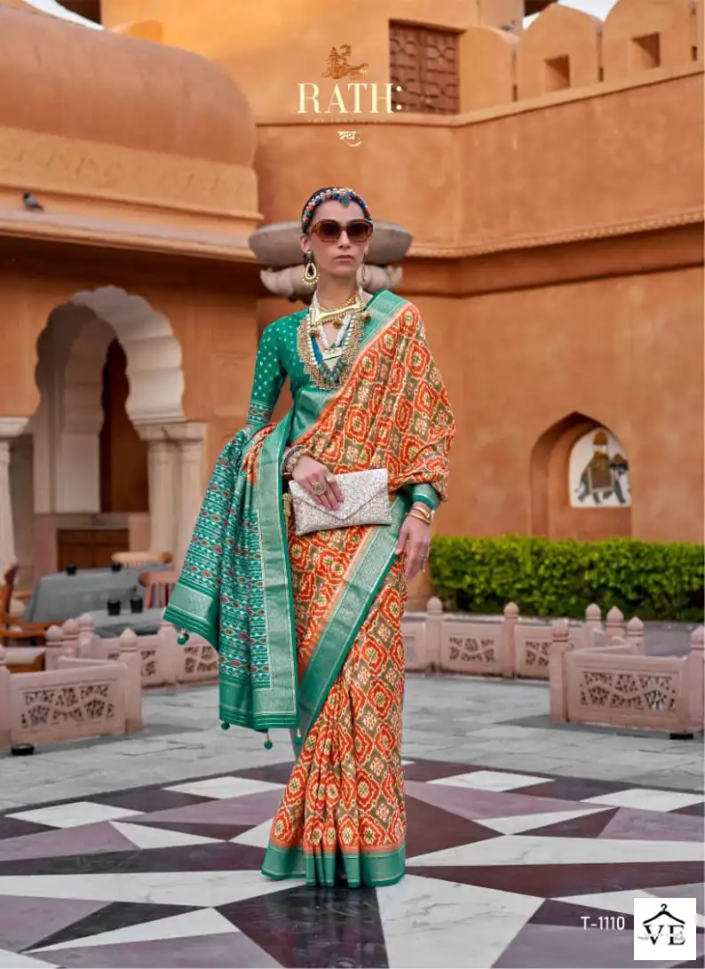 Rath Aarambh Soft Silk Wholesale Saree Catalog — Wholesale Sarees, MPA wholesale from Surat - Gallery Image 11