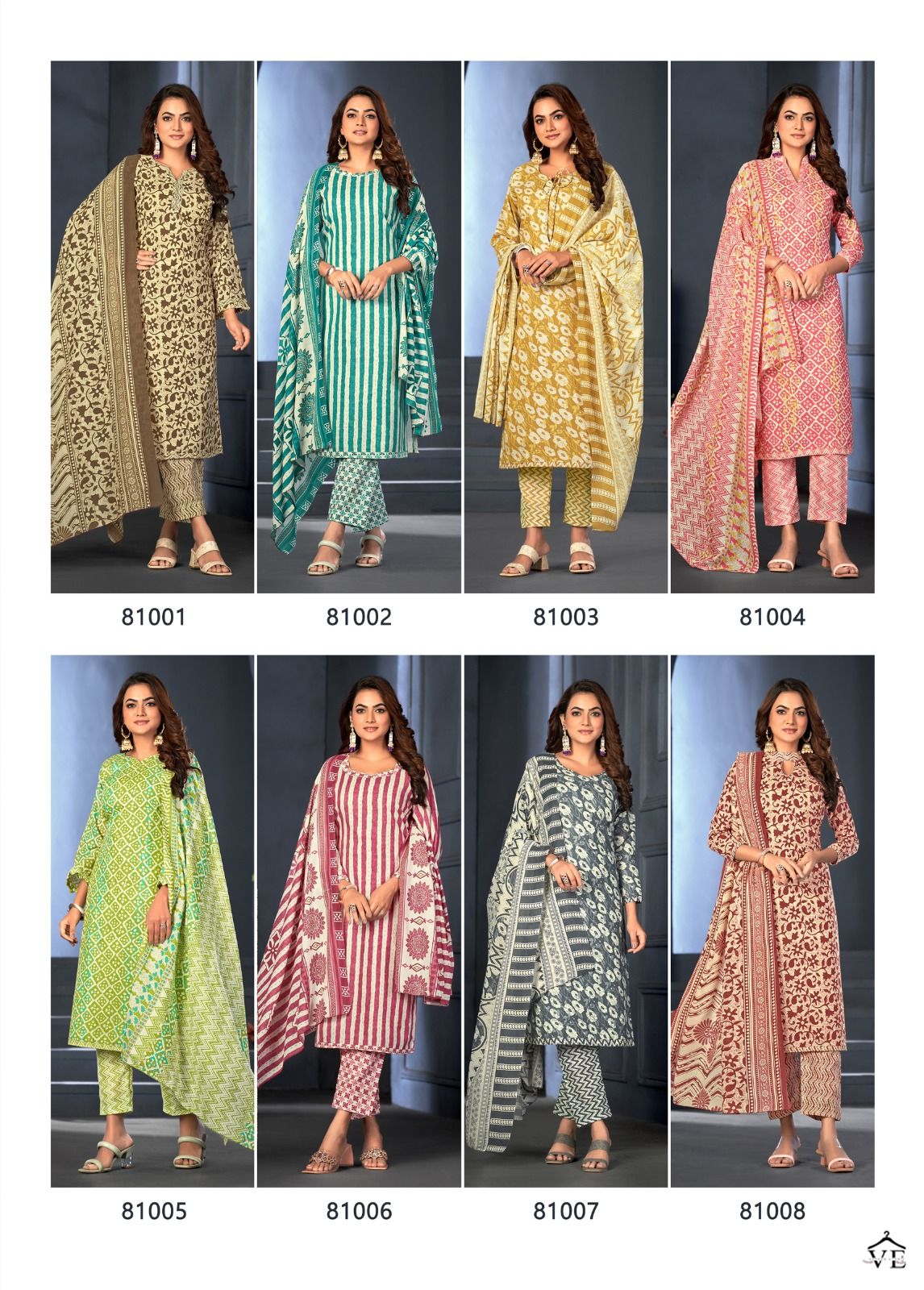 Skt Aarohi Vol 3 Pure Cotton Wholesale Salwar Suit Catalog — Wholesale Salwar Suits, MPA wholesale from Surat — view 9
