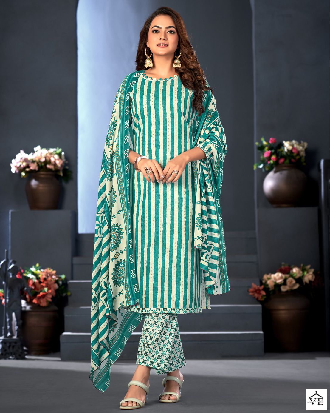 Skt Aarohi Vol 3 Pure Cotton Wholesale Salwar Suit Catalog — Wholesale Salwar Suits, MPA wholesale from Surat — view 1