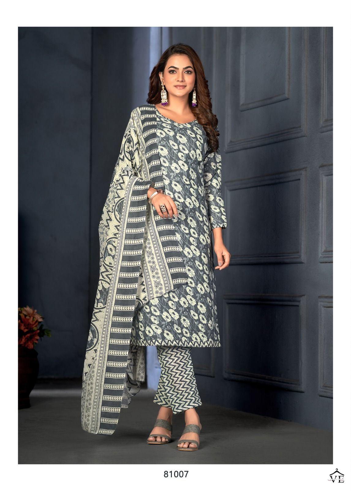 Skt Aarohi Vol 3 Pure Cotton Wholesale Salwar Suit Catalog — Wholesale Salwar Suits, MPA wholesale from Surat - Gallery Image 4