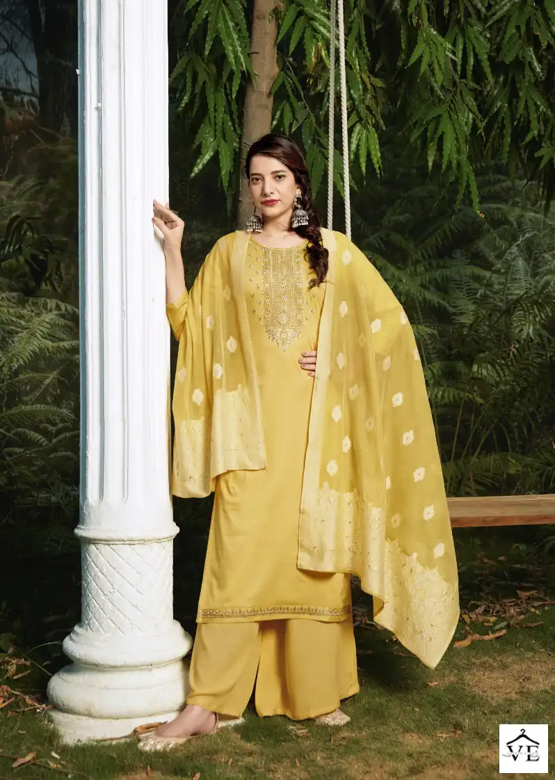 Kalarang Aas Jam Silk Wholesale Salwar Suit Catalog — Wholesale Salwar Suits, MPA wholesale from Surat - Gallery Image 5