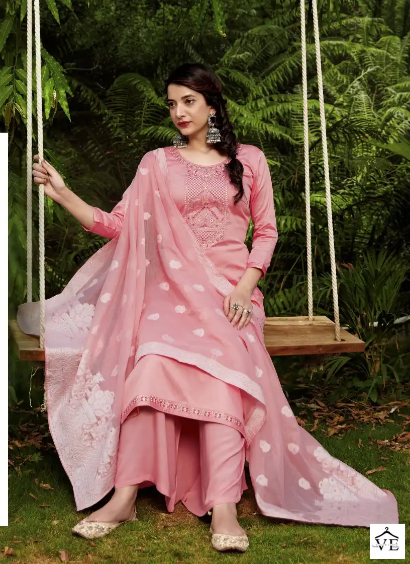 Kalarang Aas Jam Silk Wholesale Salwar Suit Catalog — Wholesale Salwar Suits, MPA wholesale from Surat - Gallery Image 2