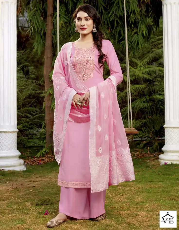 Kalarang Aas Jam Silk Wholesale Salwar Suit Catalog — Wholesale Salwar Suits, MPA wholesale from Surat — view 1