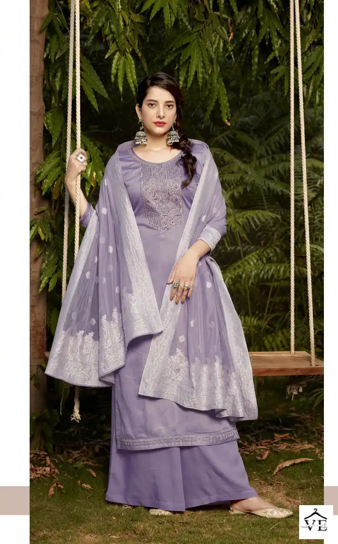 Kalarang Aas Jam Silk Wholesale Salwar Suit Catalog — Wholesale Salwar Suits, MPA wholesale from Surat - Gallery Image 3