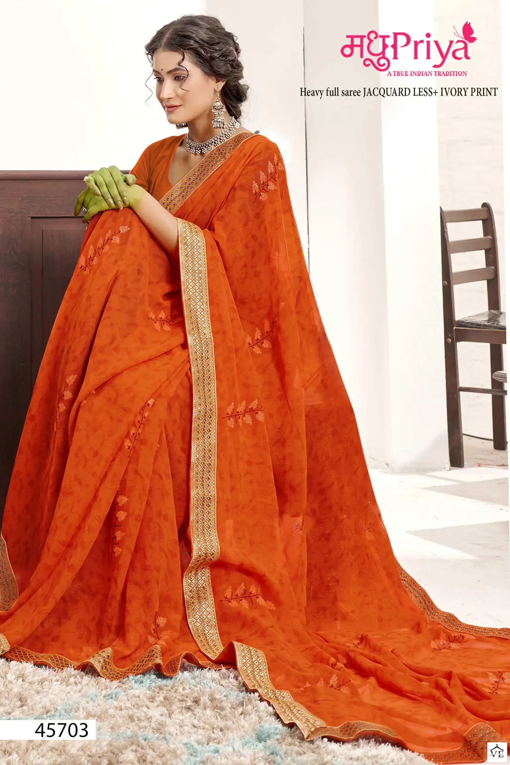 Madhupriya Aashiyana Georgette Wholesale Saree Catalog — Wholesale Sarees, MPA wholesale from Surat — view 3