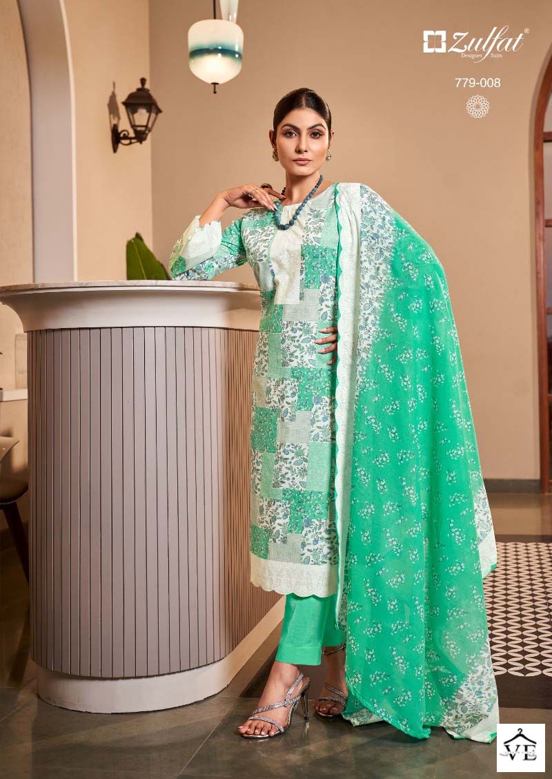Zulfat Designer Afsana Vol 3 Cotton Wholesale Pakistani Salwar Suit Catalog — Wholesale Salwar Suits, MPA wholesale from Surat - Gallery Image 9
