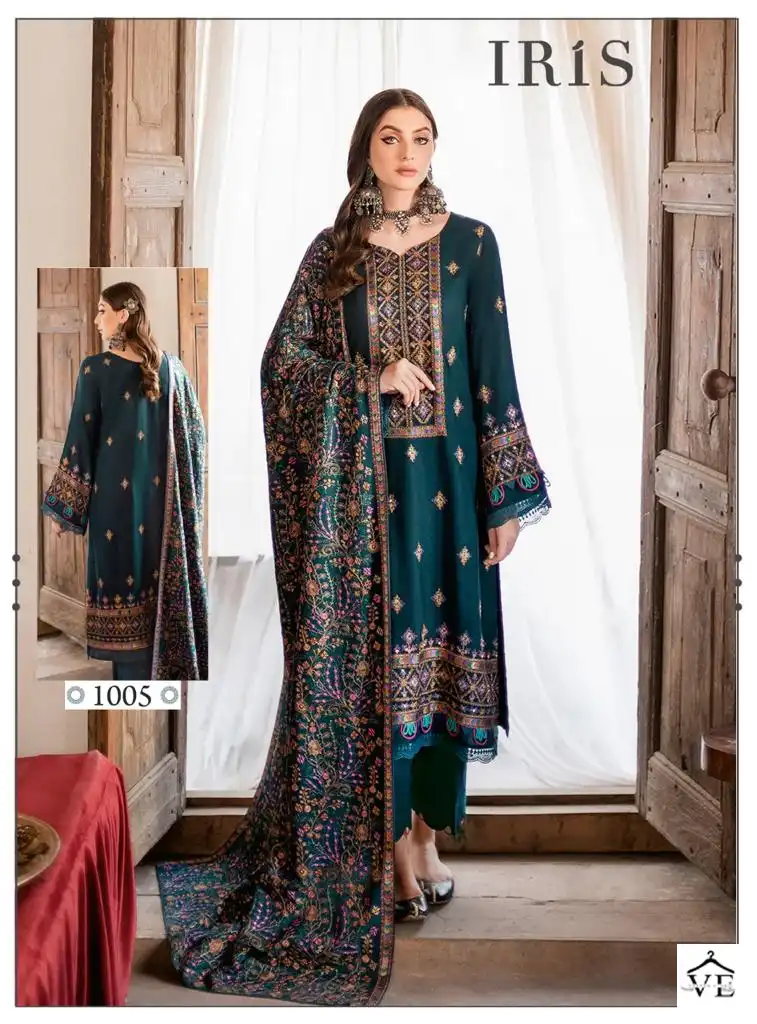 Iris Afsanah Pure Cotton Wholesale Pakistani Regular Suit Catalog — Wholesale Salwar Suits, MPA wholesale from Surat - Gallery Image 9