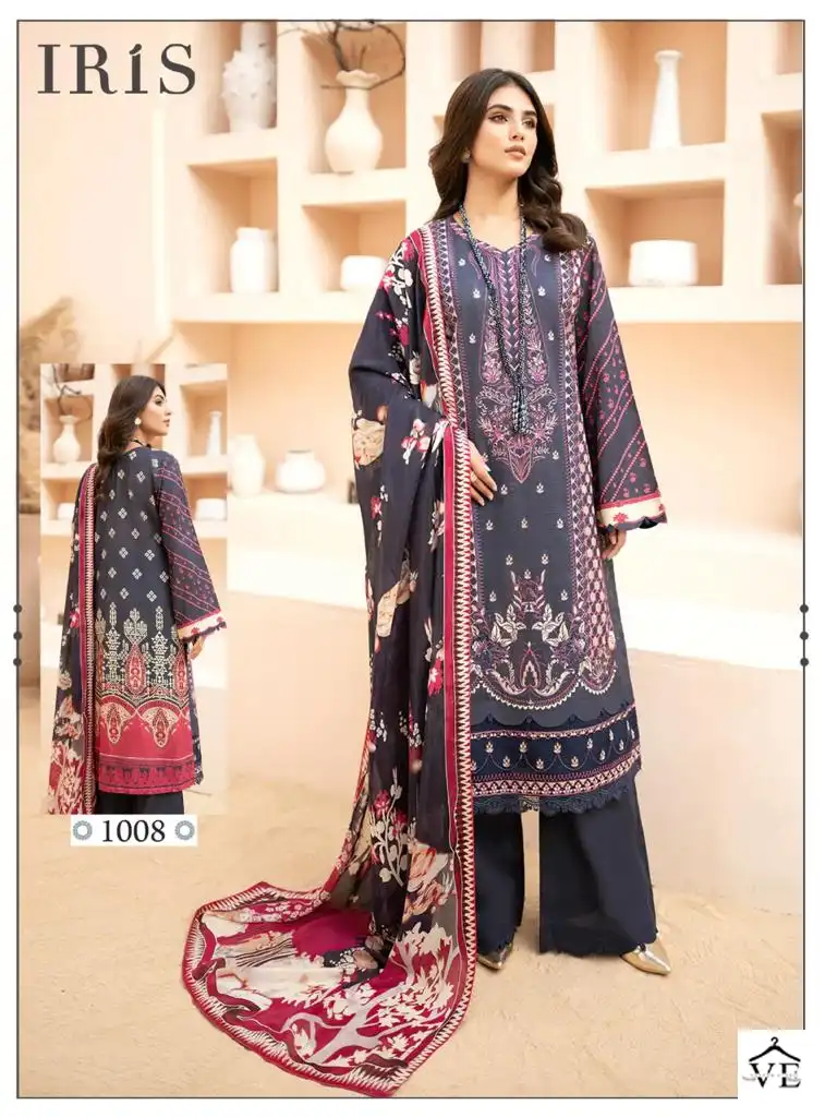 Iris Afsanah Pure Cotton Wholesale Pakistani Regular Suit Catalog — Wholesale Salwar Suits, MPA wholesale from Surat - Gallery Image 10
