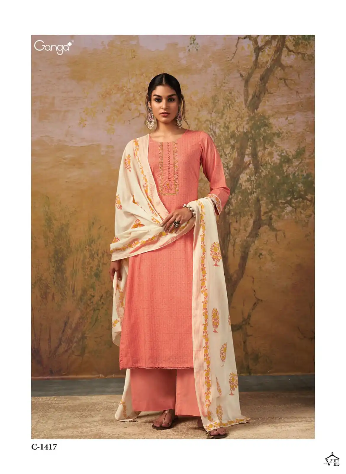 Ganga Aisha Premium Cotton Wholesale Salwar Suit Catalog — Wholesale Salwar Suits, MPA wholesale from Surat - Gallery Image 5