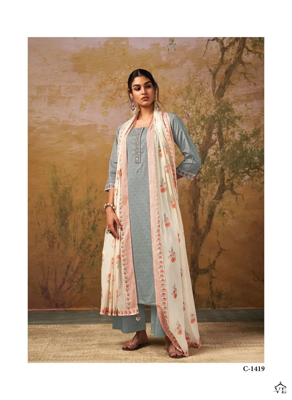 Ganga Aisha Premium Cotton Wholesale Salwar Suit Catalog — Wholesale Salwar Suits, MPA wholesale from Surat - Gallery Image 6