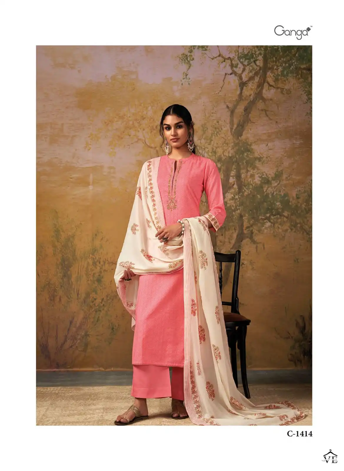 Ganga Aisha Premium Cotton Wholesale Salwar Suit Catalog — Wholesale Salwar Suits, MPA wholesale from Surat - Gallery Image 2