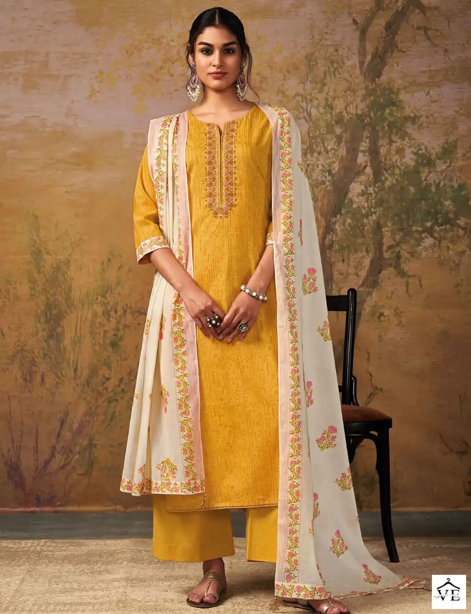 Ganga Aisha Premium Cotton Wholesale Salwar Suit Catalog — Wholesale Salwar Suits, MPA wholesale from Surat — view 1
