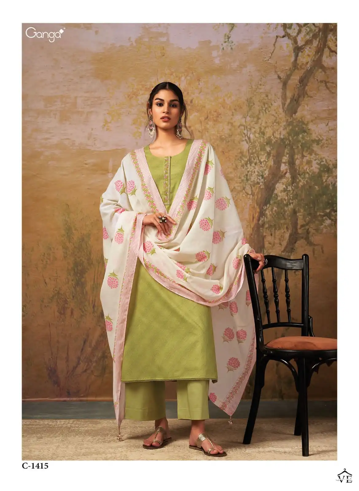Ganga Aisha Premium Cotton Wholesale Salwar Suit Catalog — Wholesale Salwar Suits, MPA wholesale from Surat - Gallery Image 4