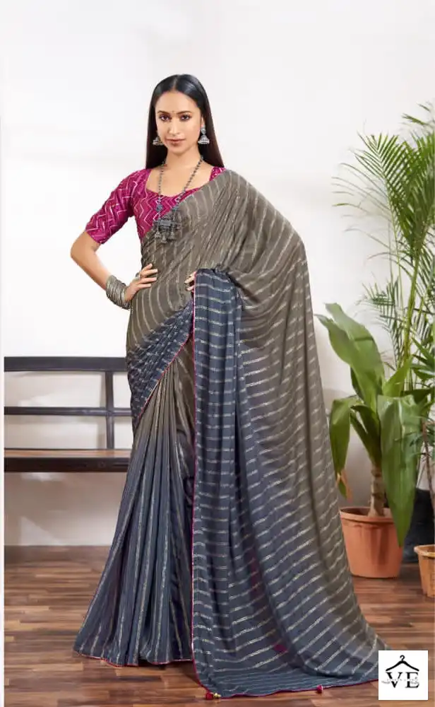 Right Women Akshara Dull Moss Wholesale Saree Catalog — Wholesale Sarees, MPA wholesale from Surat - Gallery Image 6